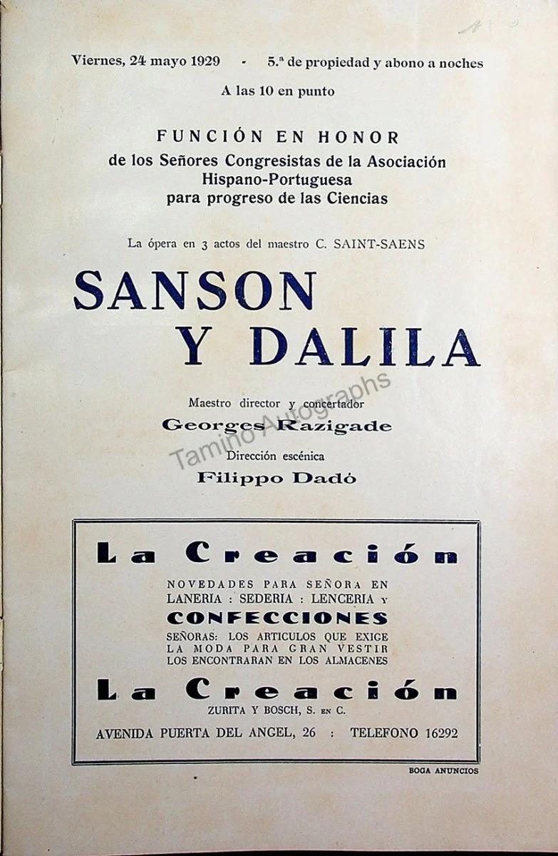 Teatro del Liceo - Program Collection of 61 Opera Programs 1887-1930 - Image 126
