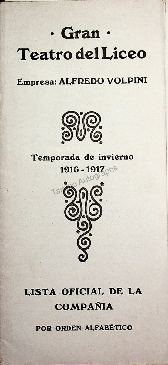 Teatro del Liceo - Program Collection of 61 Opera Programs 1887-1930 - Image 86