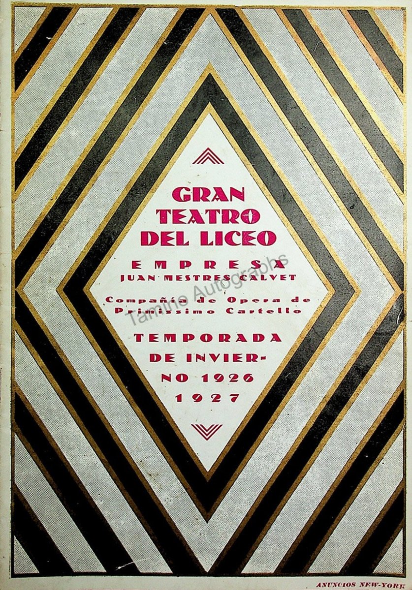Teatro del Liceo - Program Collection of 61 Opera Programs 1887-1930 - Image 91