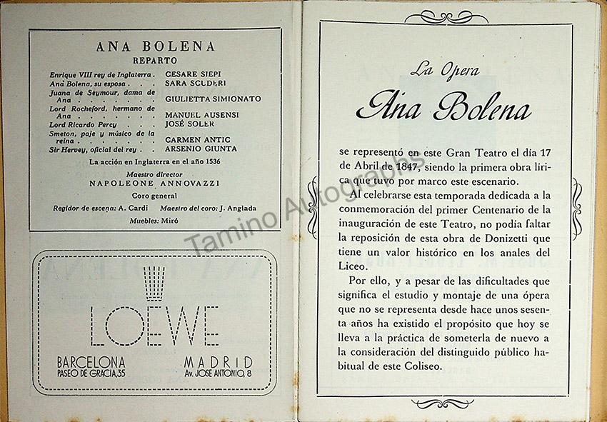 Teatro del Liceo - Collection of 60+ Opera Programs 1930-1957 (Part 1) - Image 18