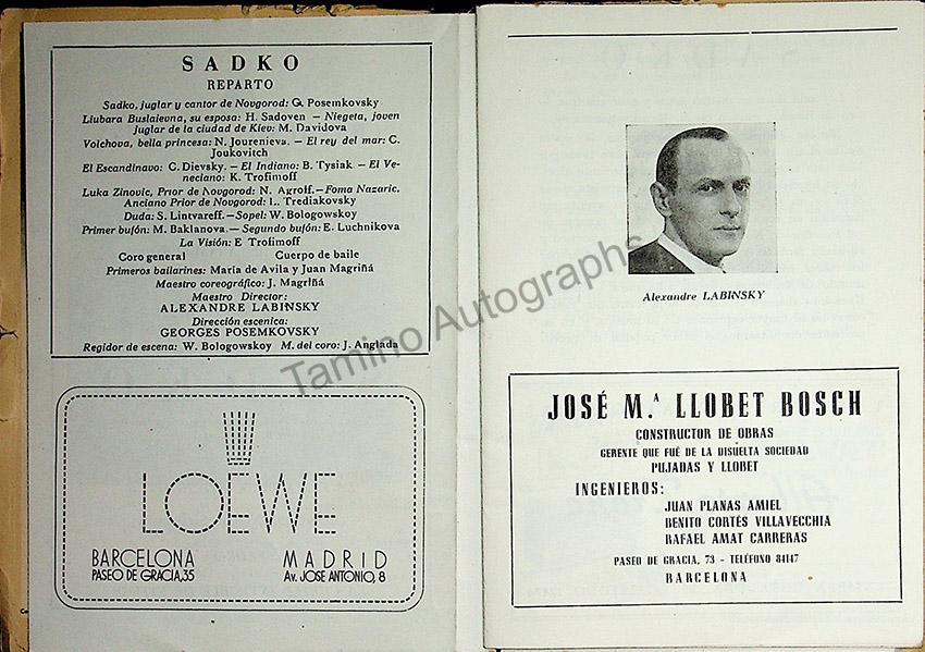 Teatro del Liceo - Collection of 60+ Opera Programs 1930-1957 (Part 1) - Image 19
