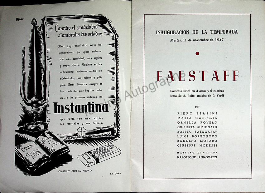 Teatro del Liceo - Collection of 60+ Opera Programs 1930-1957 (Part 1) - Image 23