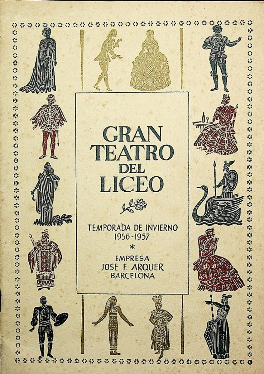 Teatro del Liceo - Collection of 60+ Opera Programs 1930-1957 (Part 1) - Image 35