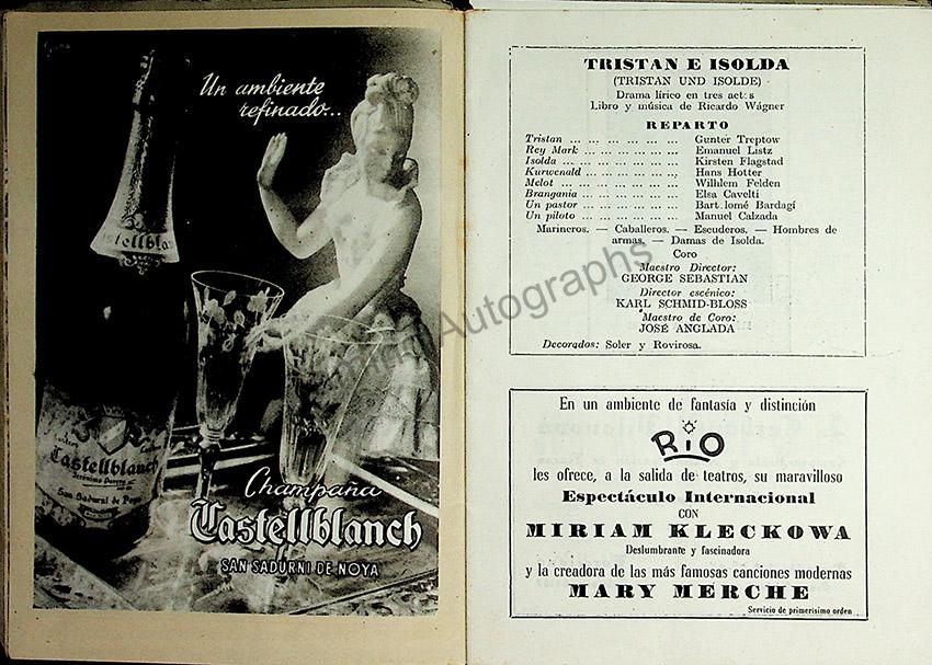 Teatro del Liceo - Collection of 60+ Opera Programs 1930-1957 (Part 1) - Image 37