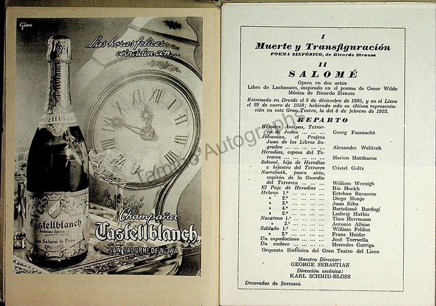 Teatro del Liceo - Collection of 60+ Opera Programs 1930-1957 (Part 1) - Image 43