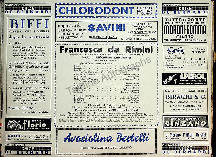 Teatro La Scala - Lot of 13 Opera Programs 1912-1942 - Image 13