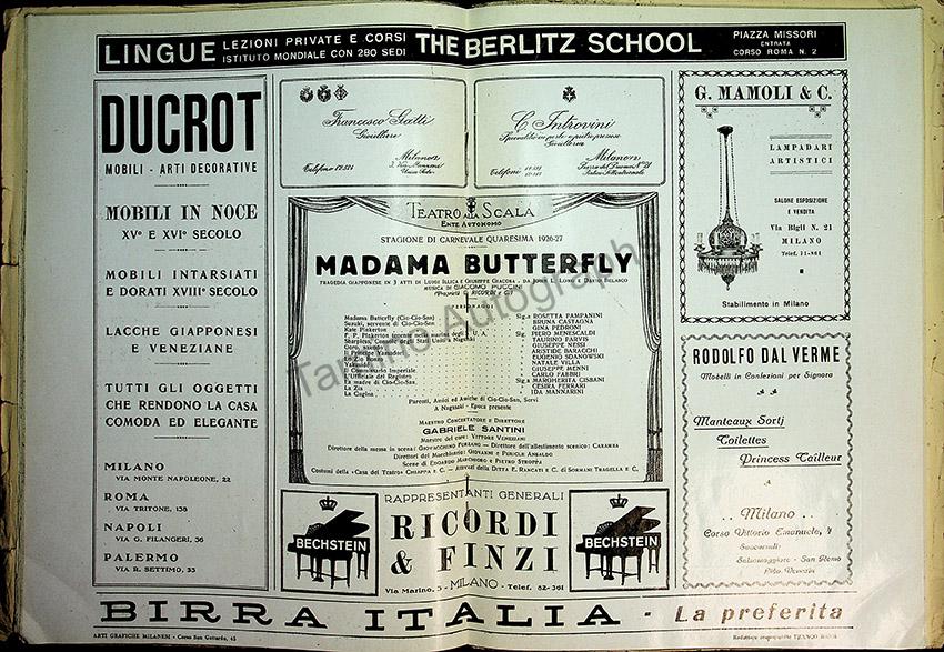 Teatro La Scala - Lot of 13 Opera Programs 1912-1942 - Image 4