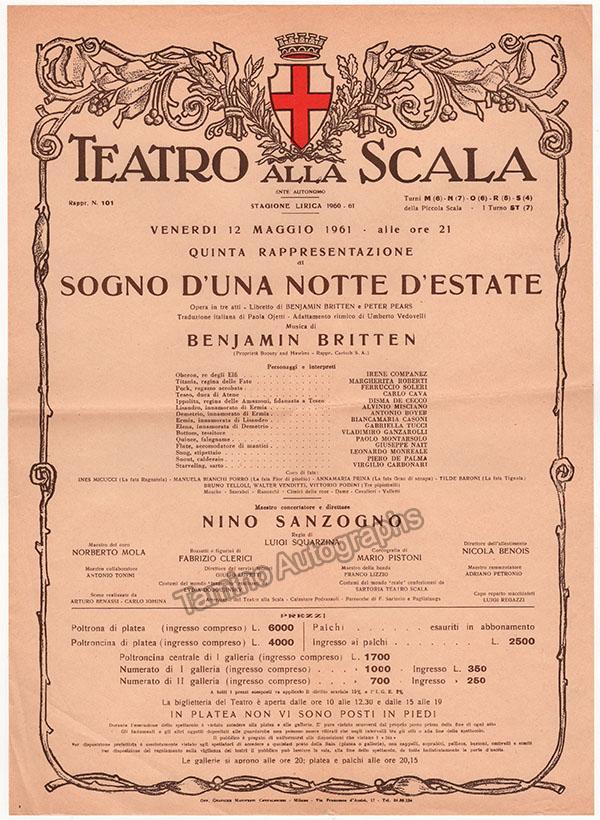 Teatro La Scala - Unsigned Opera Playbills 1960-1990 (Various Options) - Image 6