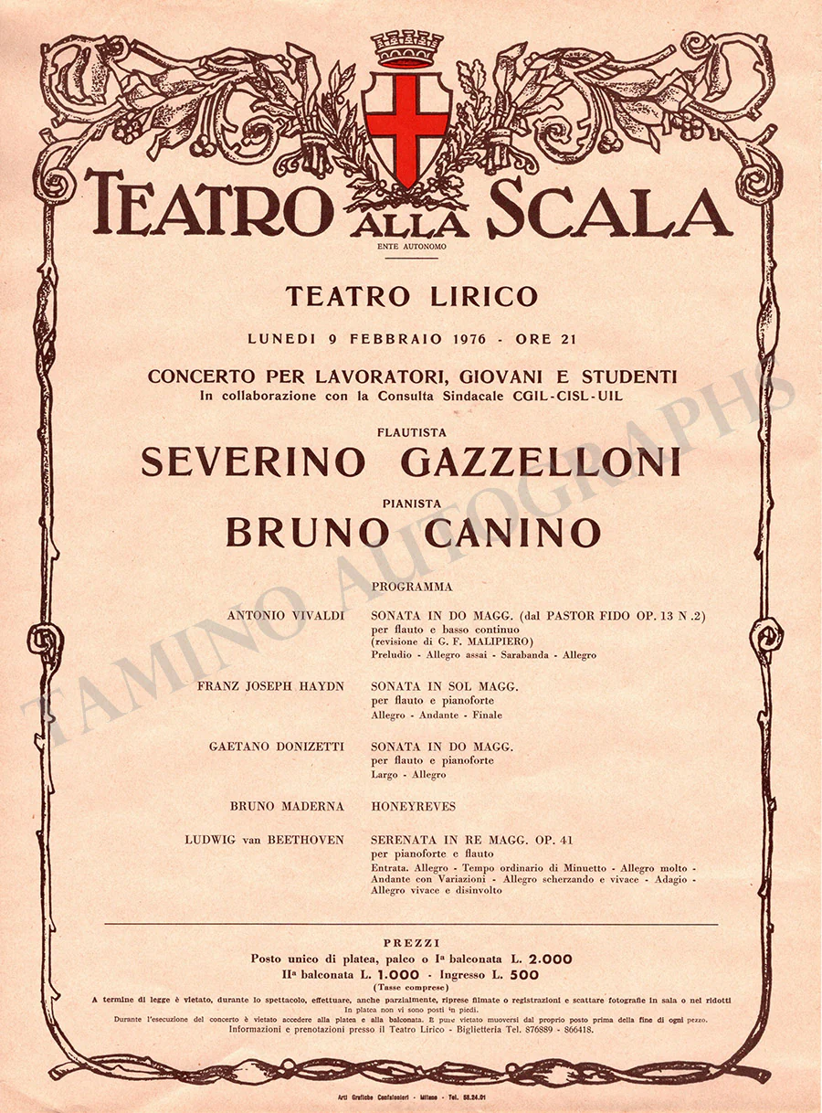 Teatro La Scala - Set of 15 Unsigned Playbills - Image 6