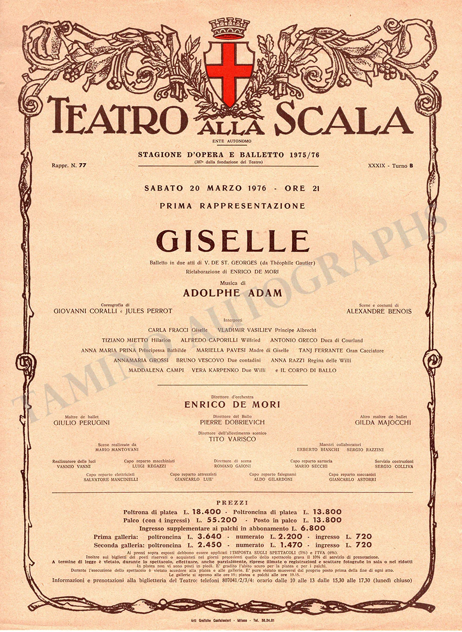 Teatro La Scala - Set of 15 Unsigned Playbills - Image 7