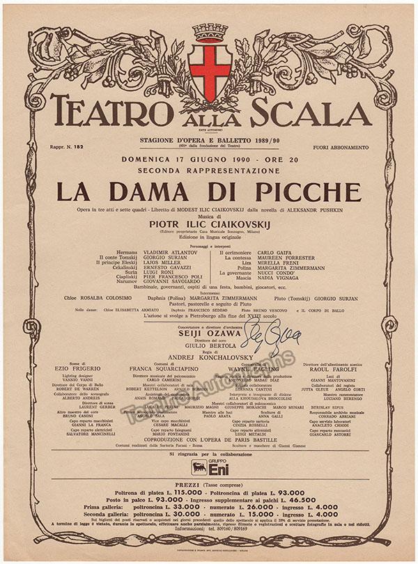 Teatro La Scala - Signed Opera Playbills (Various Artists) - Image 12