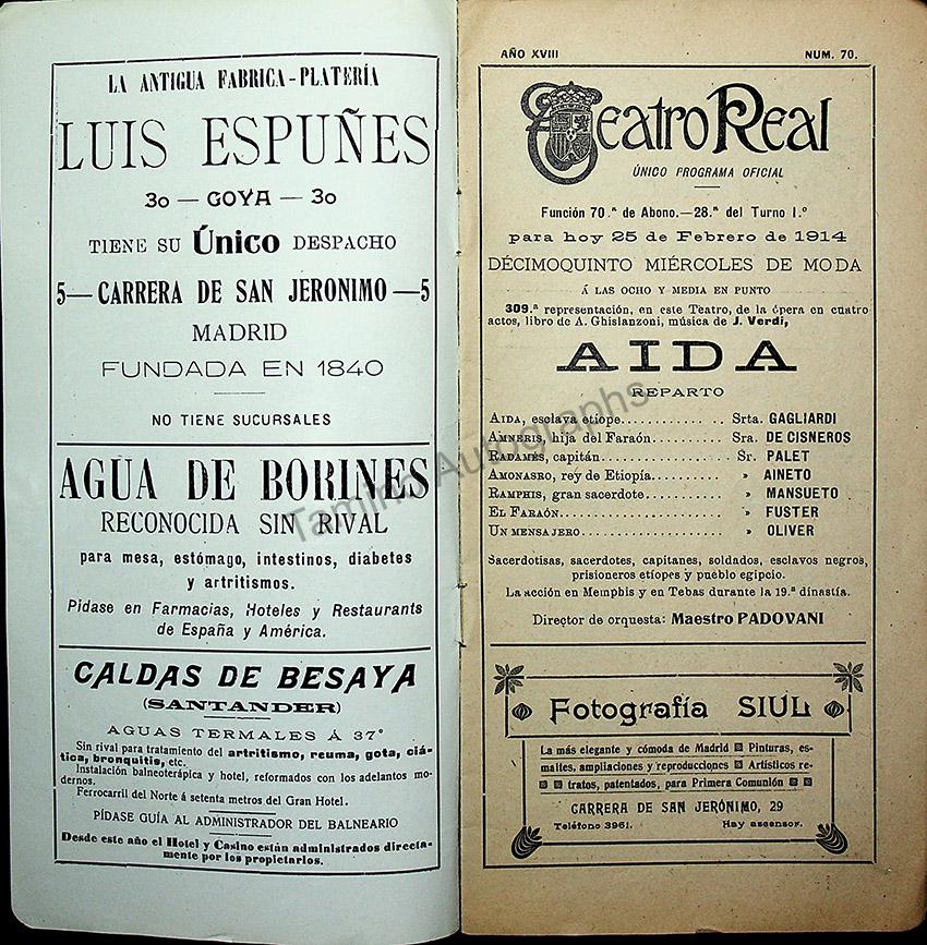 Teatro Real de Madrid - Collection of 45 Programs 1901-1915 - Image 15