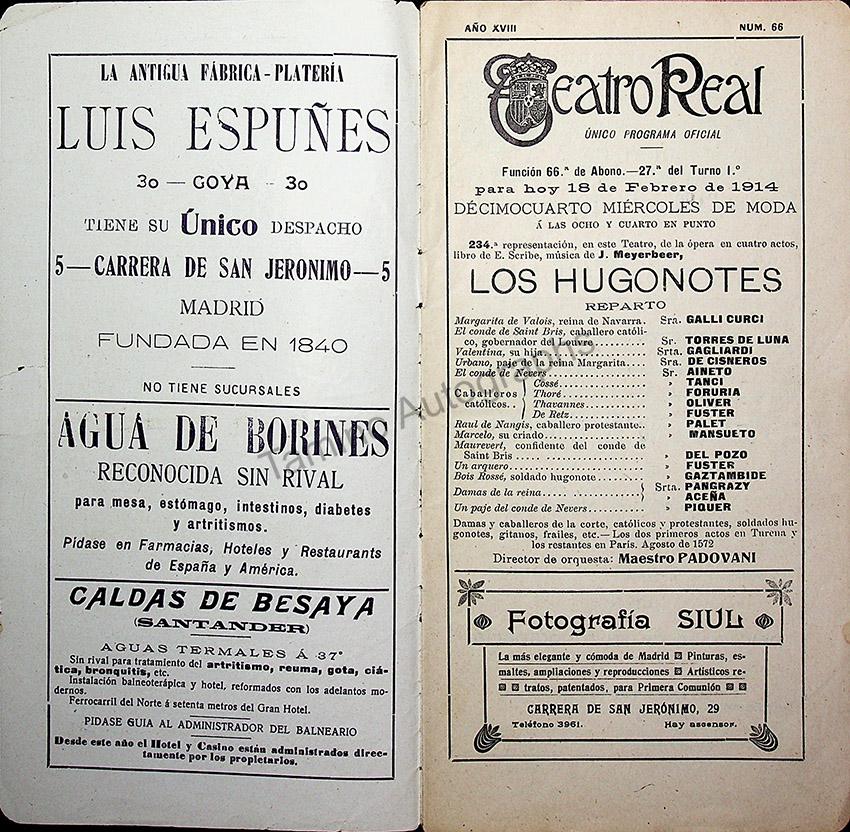 Teatro Real de Madrid - Collection of 45 Programs 1901-1915 - Image 16
