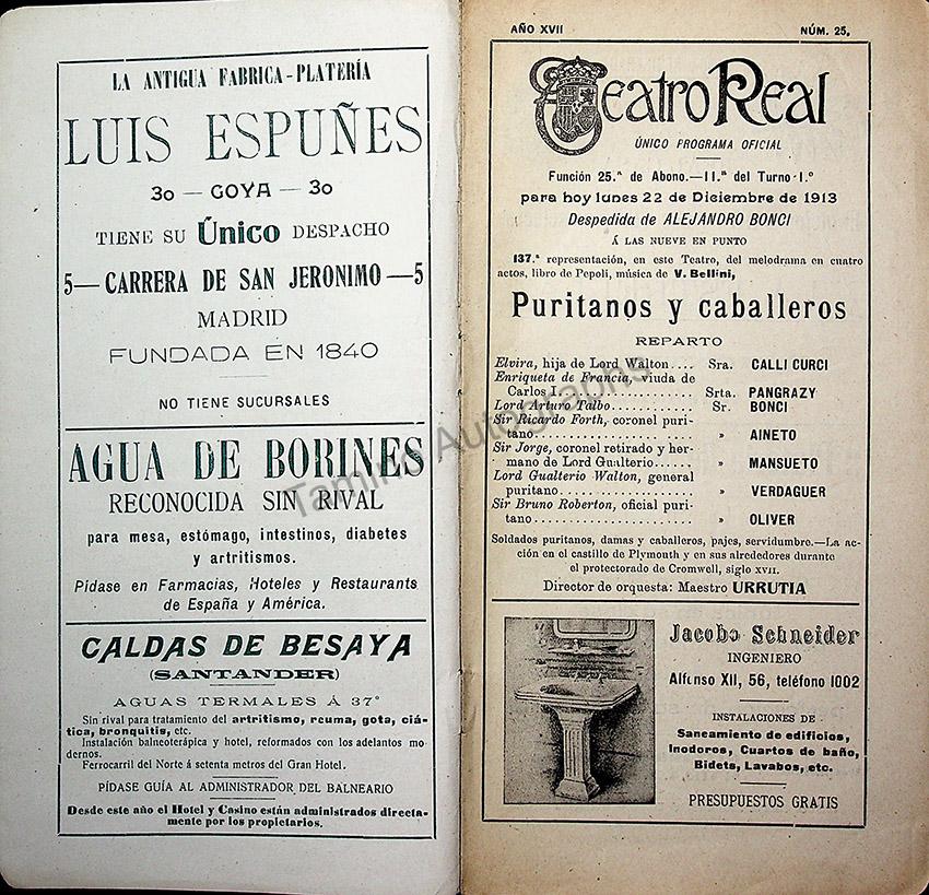 Teatro Real de Madrid - Collection of 45 Programs 1901-1915 - Image 20