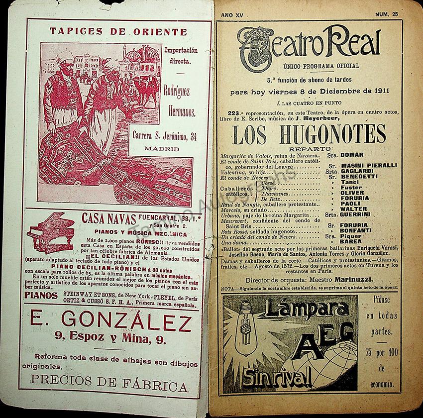 Teatro Real de Madrid - Collection of 45 Programs 1901-1915 - Image 34