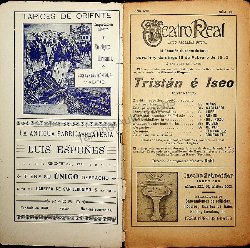 Teatro Real de Madrid - Collection of 45 Programs 1901-1915 - Image 35