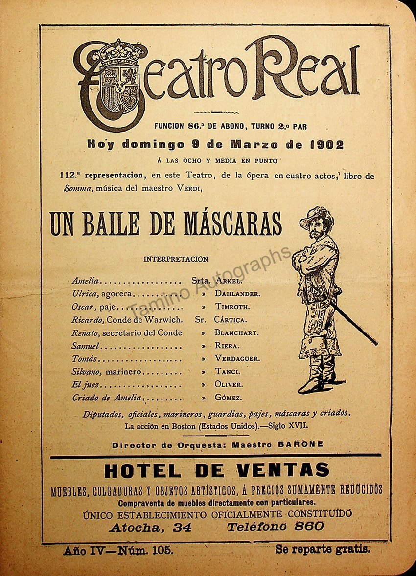 Teatro Real de Madrid - Collection of 45 Programs 1901-1915 - Image 43