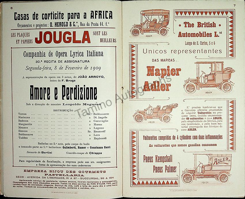 Teatro San Carlos - Lisbon - Lot of 18 Opera Programs 1908-1910 - Image 12