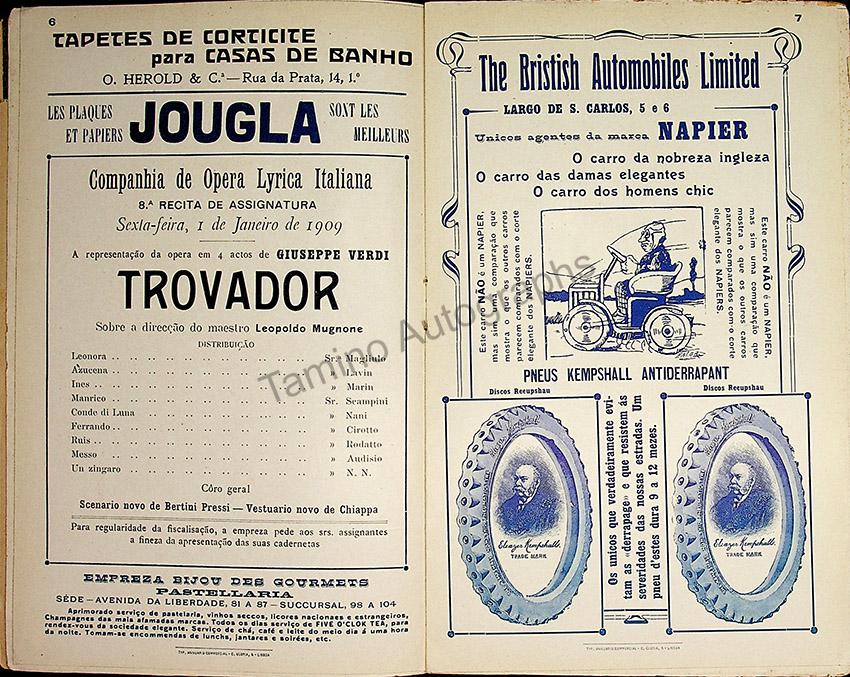 Teatro San Carlos - Lisbon - Lot of 18 Opera Programs 1908-1910 - Image 13