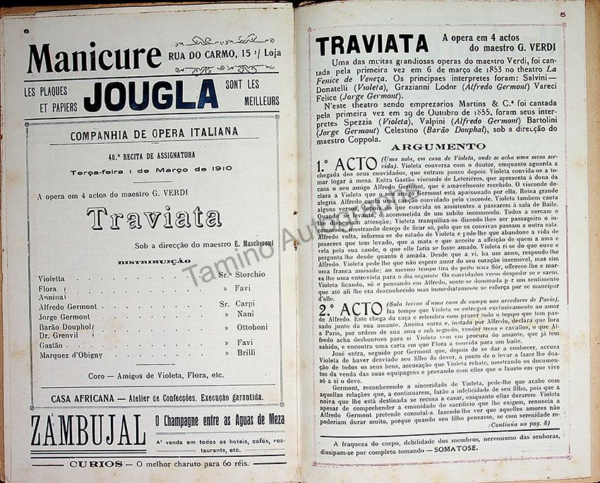 Teatro San Carlos - Lisbon - Lot of 18 Opera Programs 1908-1910 - Image 4