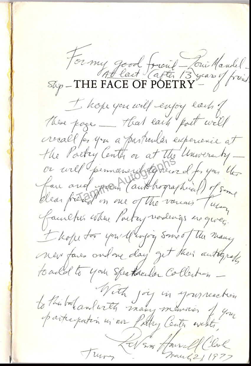 The Face of Poetry - Signed Book by 32 Authors - Image 33