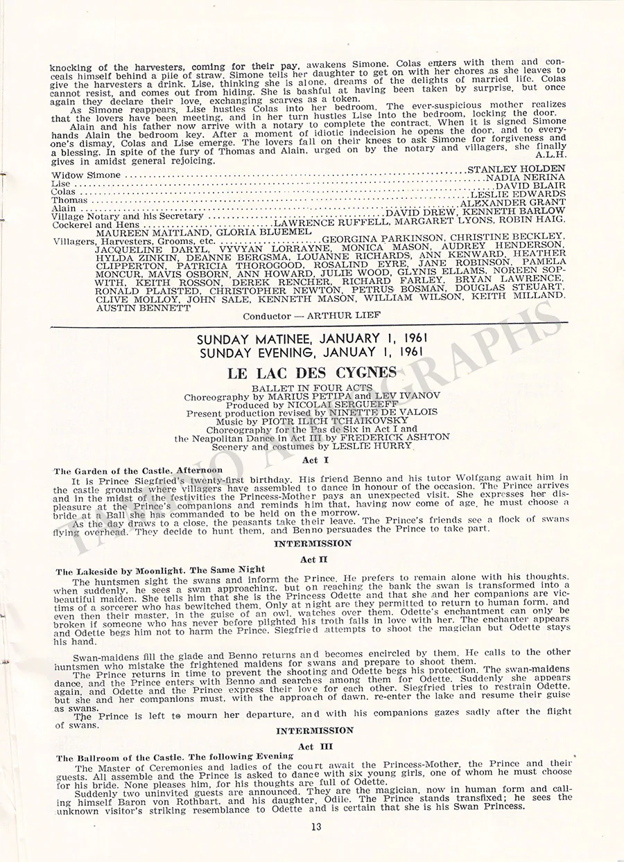 The Royal Ballet - Program Chicago Tour 1960-1961 - Image 13