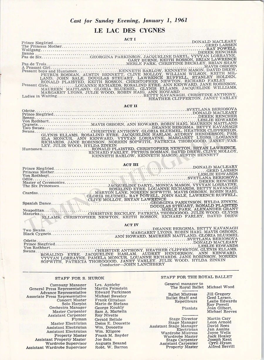 The Royal Ballet - Program Chicago Tour 1960-1961 - Image 15