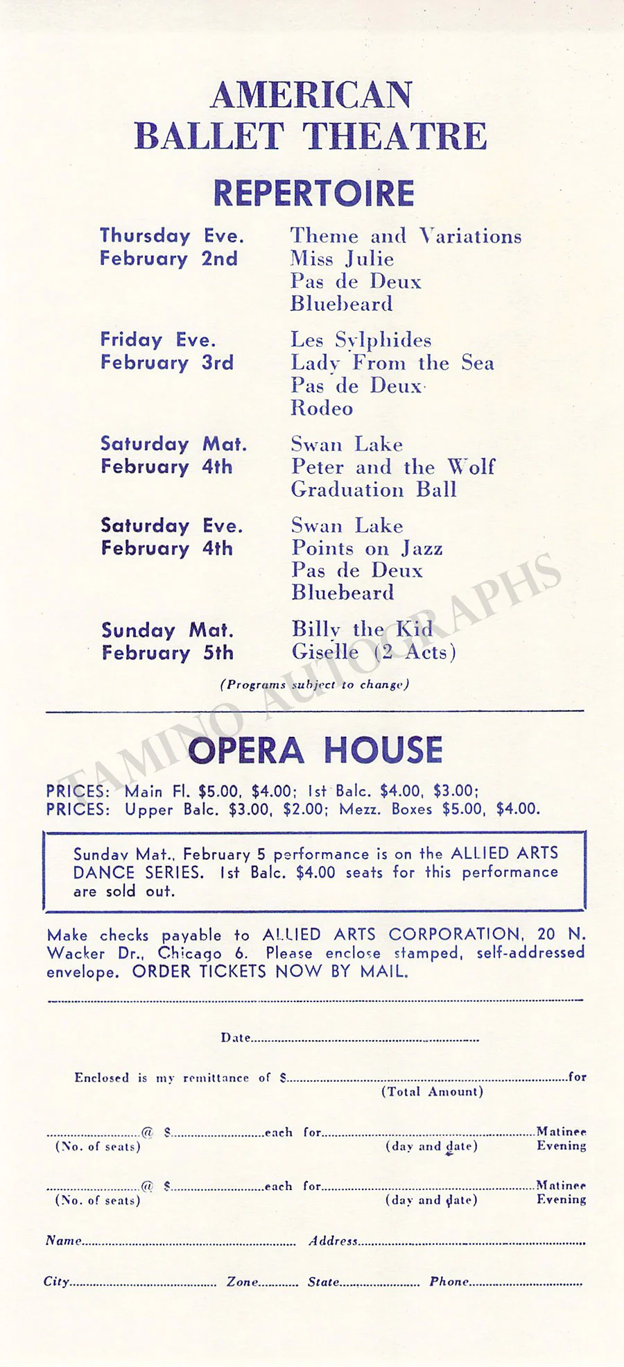 The Royal Ballet - Program Chicago Tour 1960-1961 - Image 16