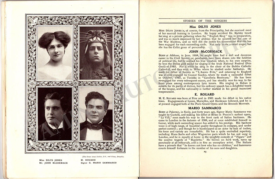The Royal Opera House - Season Book 1913 - Image 3
