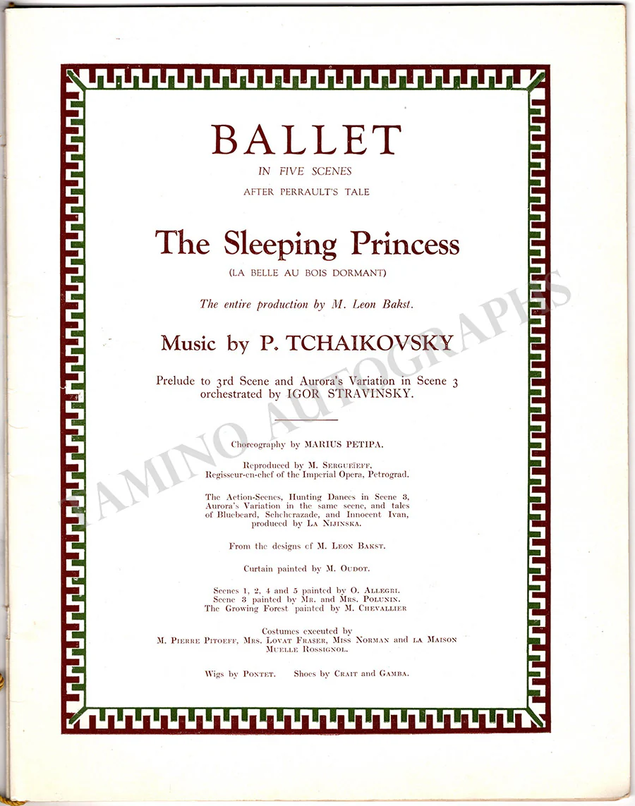 The Sleeping Beauty Ballet - Performance Program London 1921 - Image 4