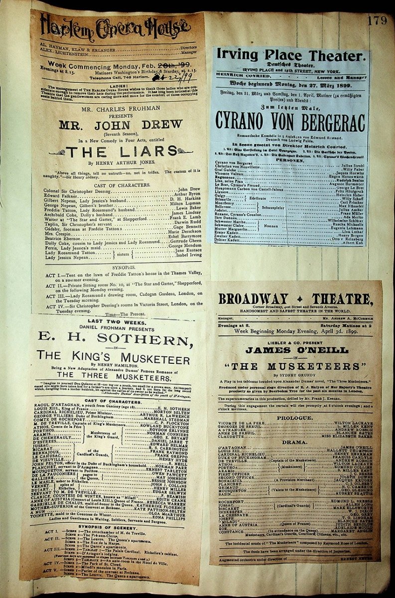 Theater - Large Program Clip Collection 1880-1925 - Image 101