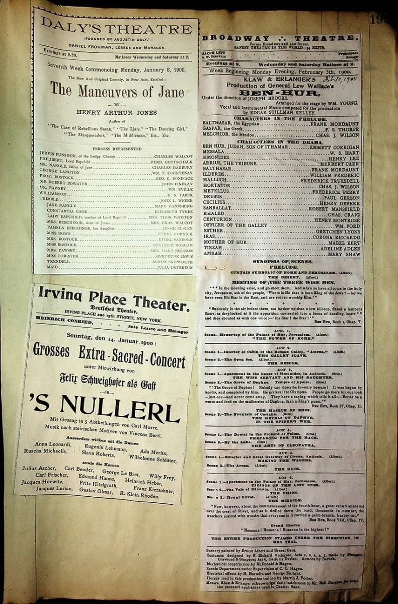 Theater - Large Program Clip Collection 1880-1925 - Image 109