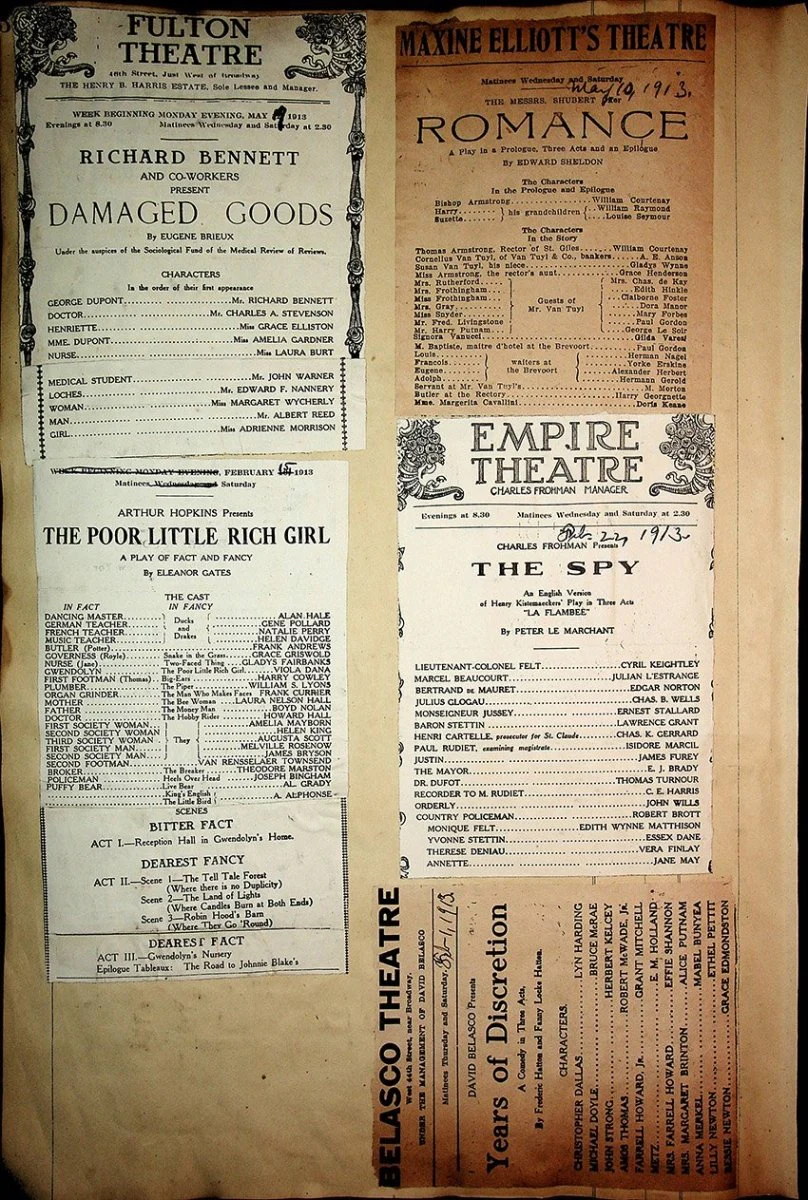 Theater - Large Program Clip Collection 1880-1925 - Image 183