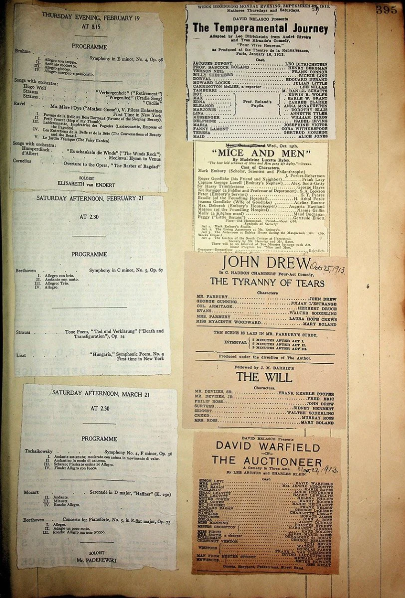 Theater - Large Program Clip Collection 1880-1925 - Image 190