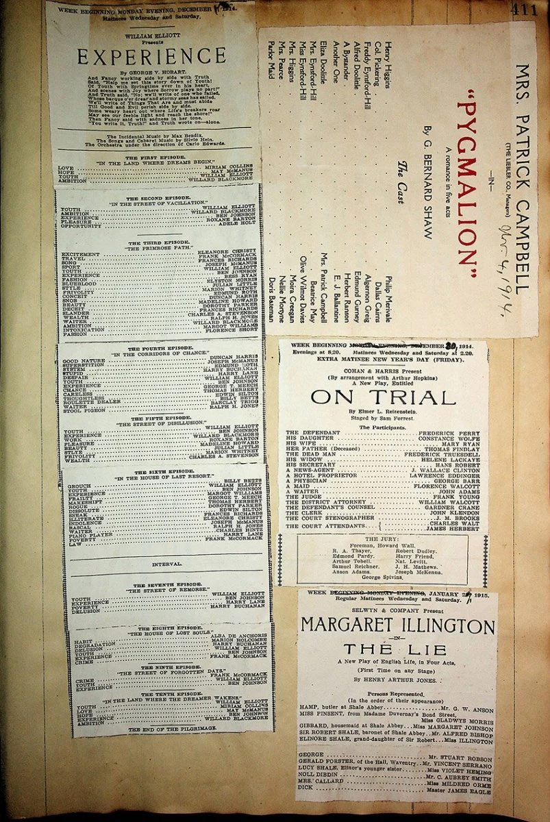 Theater - Large Program Clip Collection 1880-1925 - Image 198