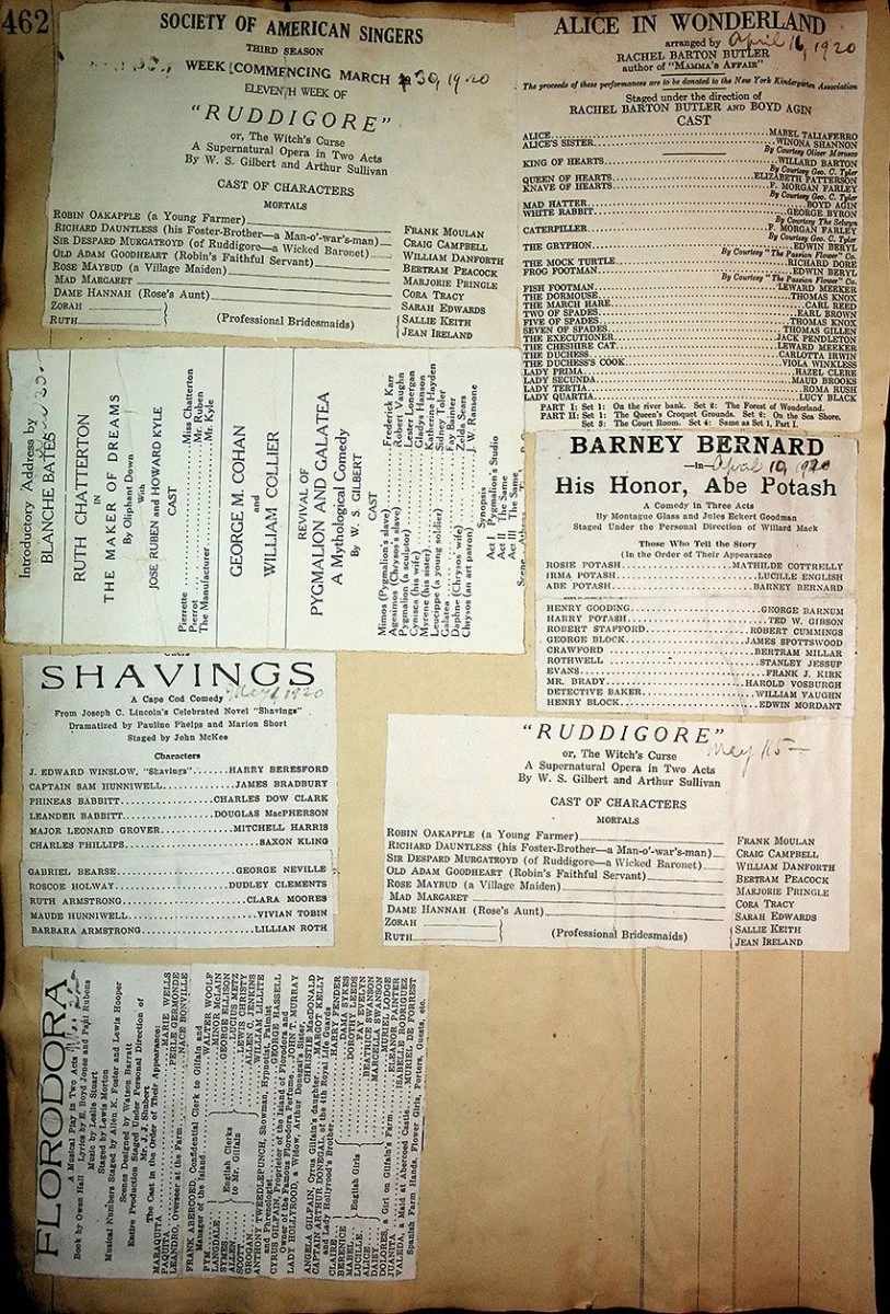 Theater - Large Program Clip Collection 1880-1925 - Image 223