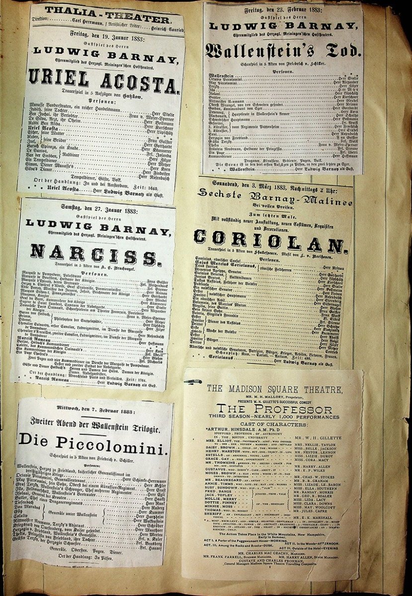 Theater - Large Program Clip Collection 1880-1925 - Image 23