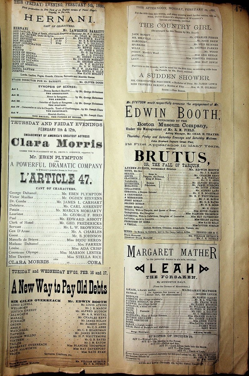 Theater - Large Program Clip Collection 1880-1925 - Image 49