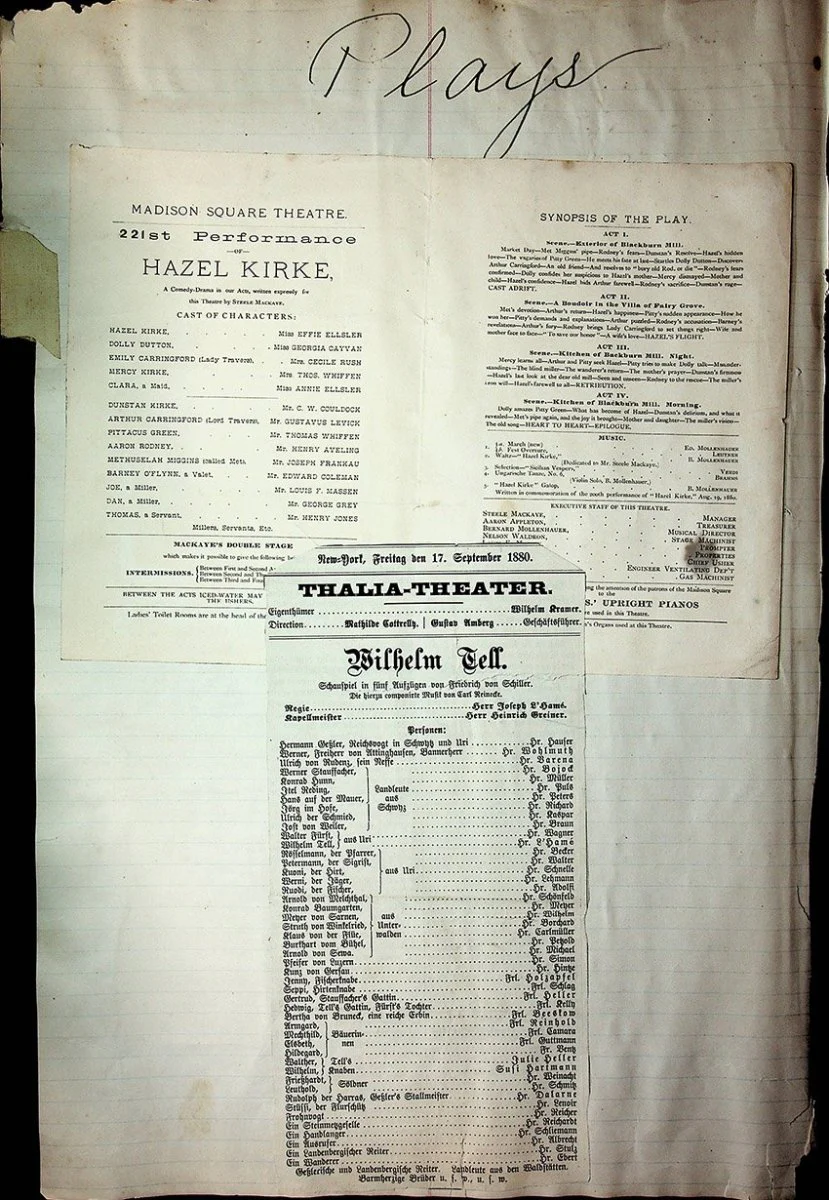 Theater - Large Program Clip Collection 1880-1925 - Image 6