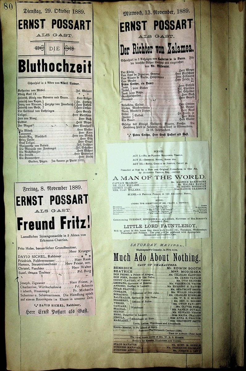 Theater - Large Program Clip Collection 1880-1925 - Image 62