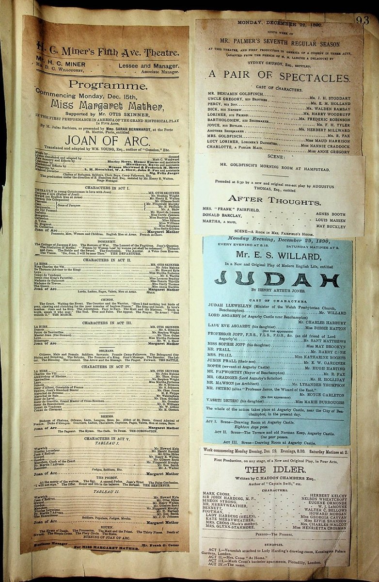 Theater - Large Program Clip Collection 1880-1925 - Image 67