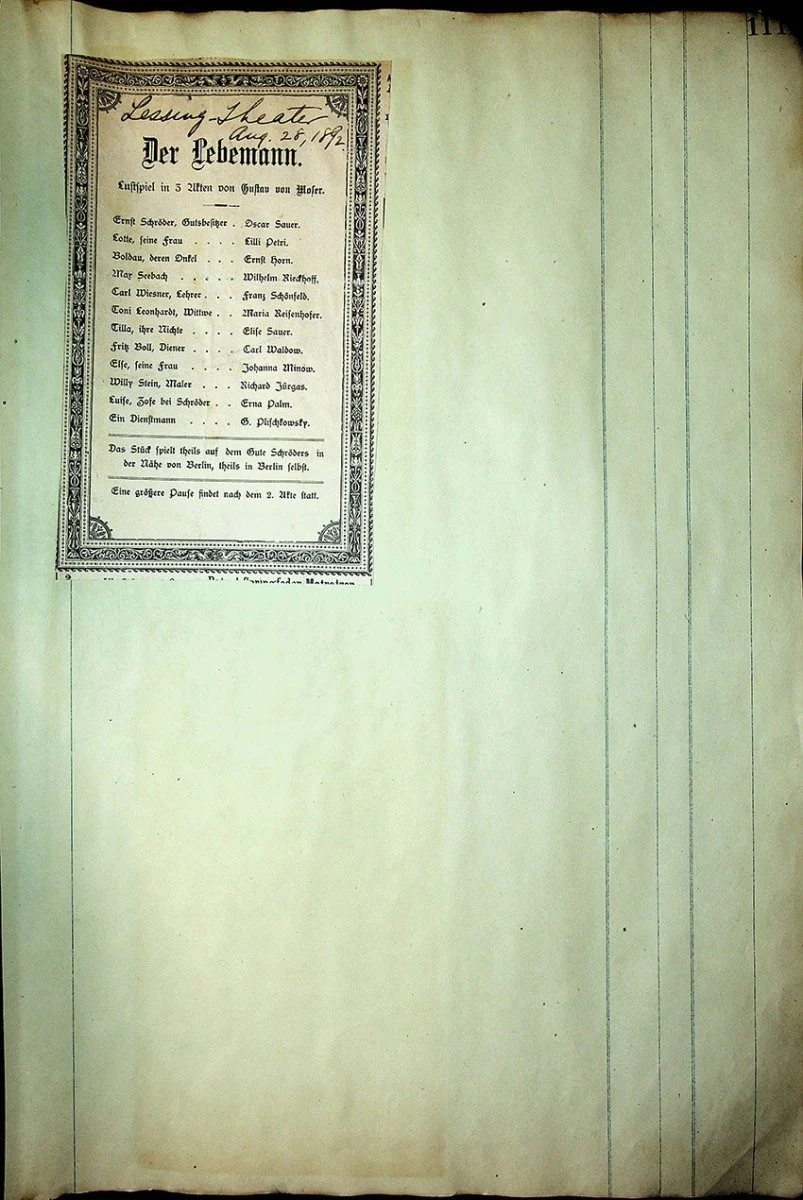 Theater - Large Program Clip Collection 1880-1925 - Image 73