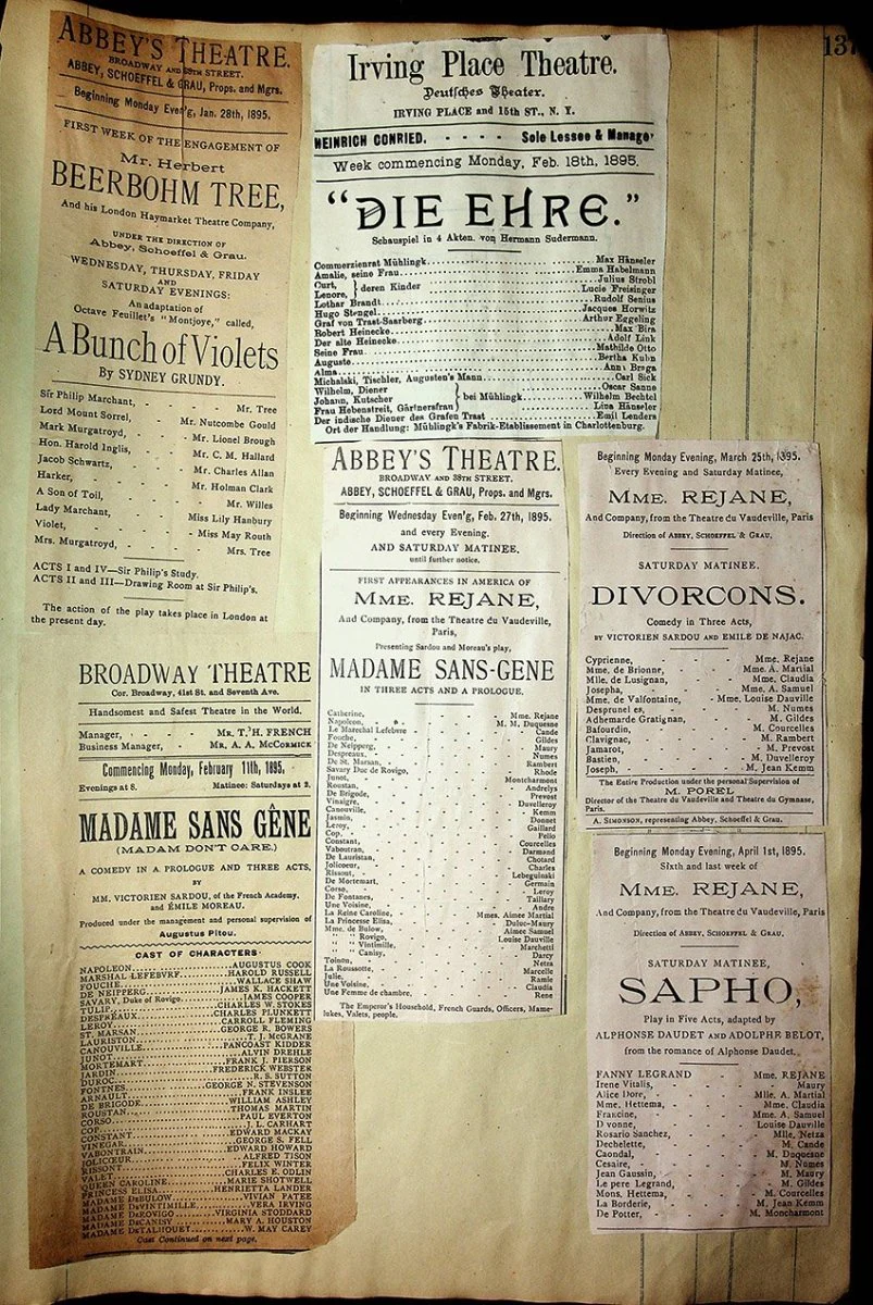Theater - Large Program Clip Collection 1880-1925 - Image 85