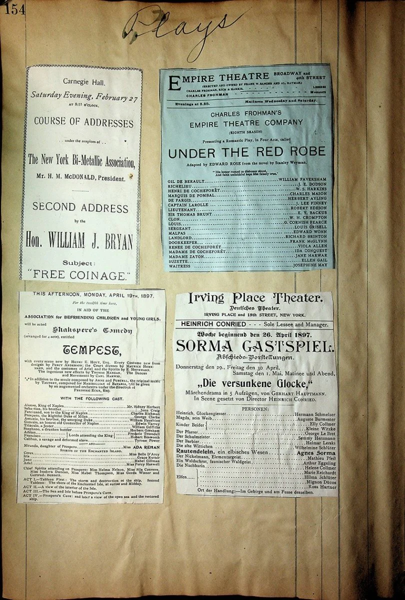 Theater - Large Program Clip Collection 1880-1925 - Image 92