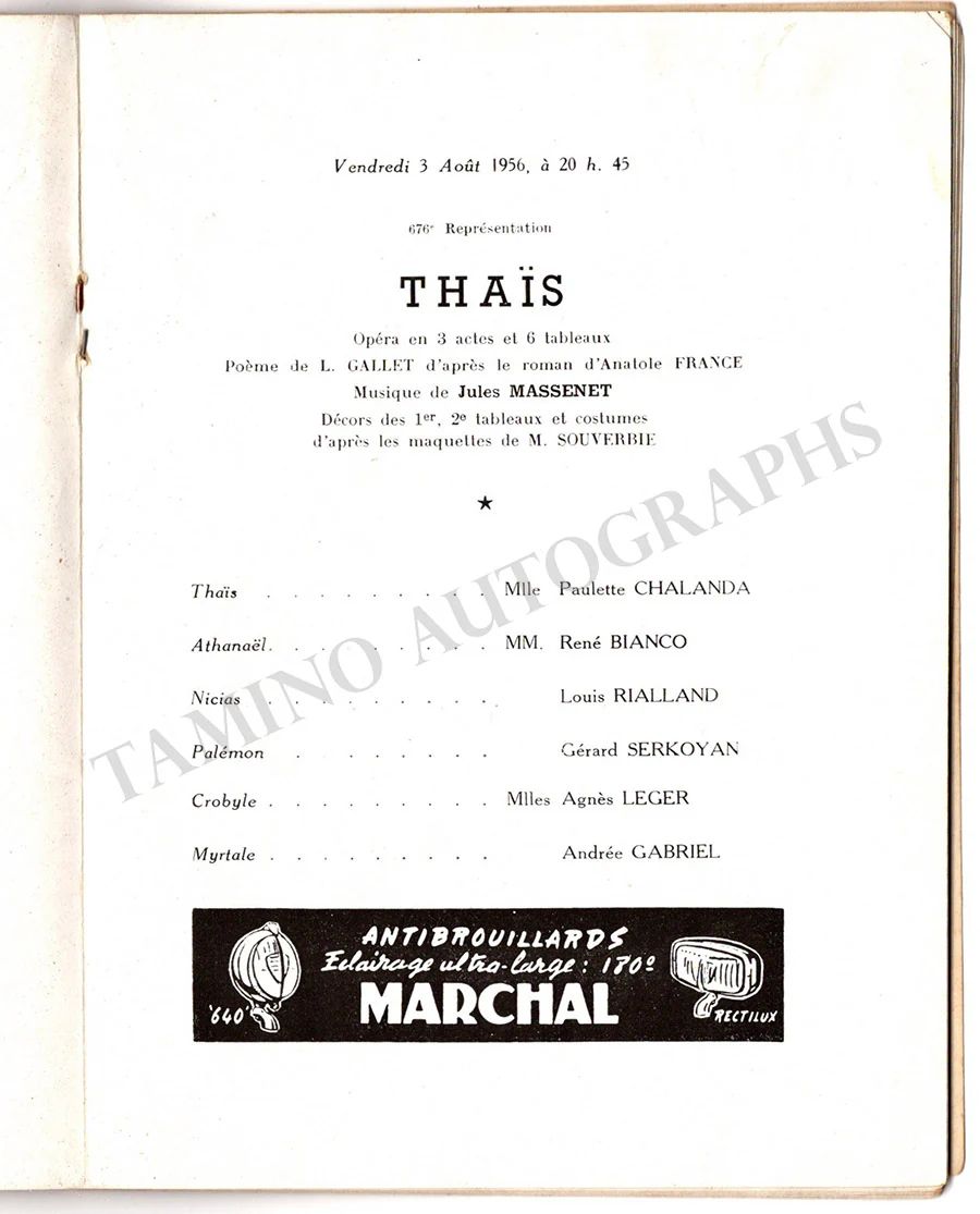 Theatre National de L'Opera Comique - Set of 10 Unsigned Programs 1917-1931 - Image 15