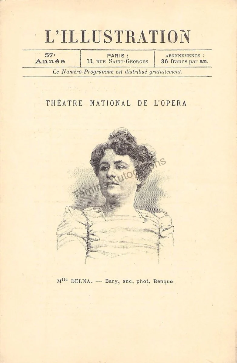 Theatre National de L“Opera - L“Illustration - Program Lot 1894-1903 - Image 3