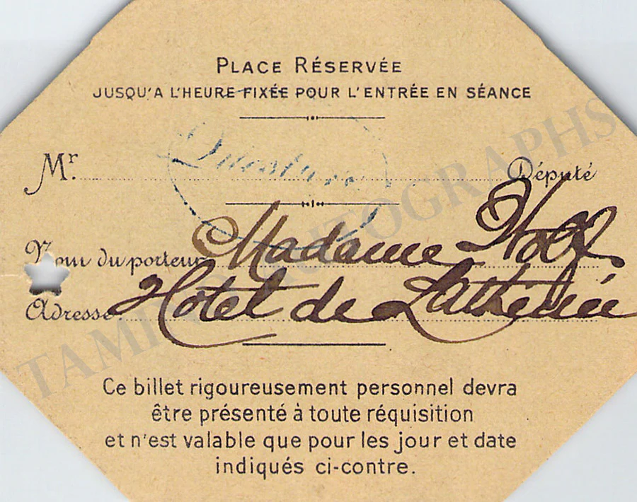 Theatre National de L'Opera - Program Les Huguenots 1908 & Tickets - Image 6