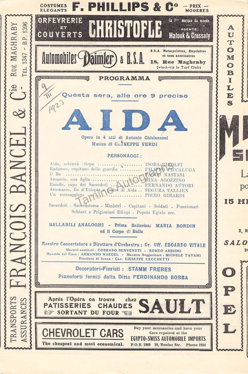 Theatre Royal de L“Opera - Cairo - Program Lot 1920s - Image 39