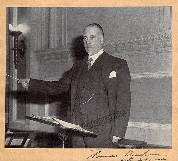 Beecham, Thomas - Various Autographs - Image 3