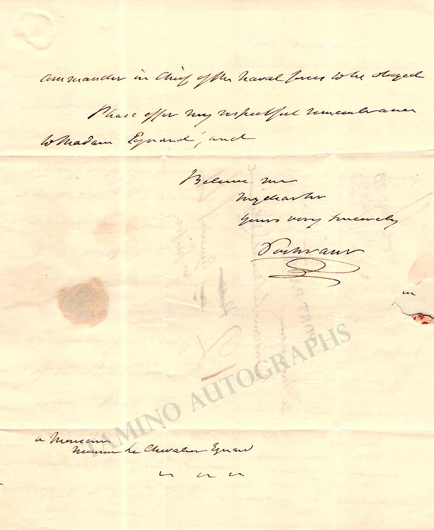 Cochrane, Thomas - Autograph Letter Signed 1812 - Image 3